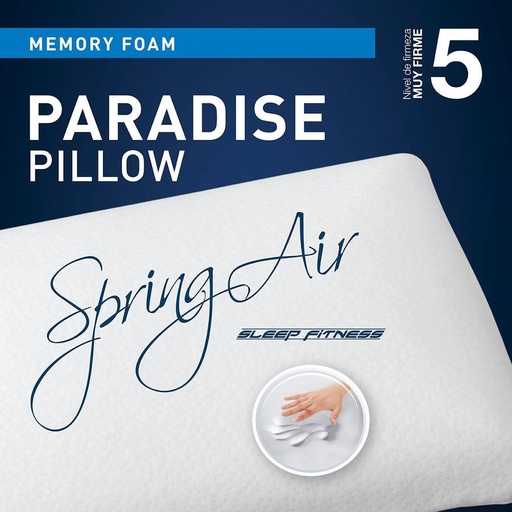 ALMOHADA PARADISE MEMORY KS - BLANCOS Spring Air